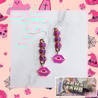 Pink Vamp Lips Earrings