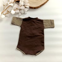 Image 2 of Photography newborn romper - Andre - brown | photo props