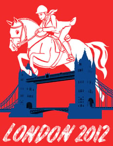 Image of London 2012 Olympics Poster: Equestrian