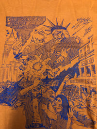 Image 3 of DK Bedtime For Democracy T-shirt (orange)