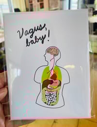 "Vagus, baby!" greeting card