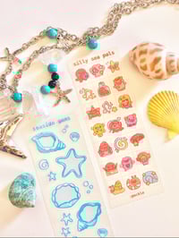 Image 2 of [NEW] Silly Sea Pals 🫧 Clear Sticker Sheet