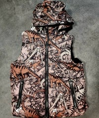 Image 1 of dinosaur puffer vest (6y)