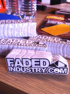 Image of FadedIndustry.com Die Cut Stickers