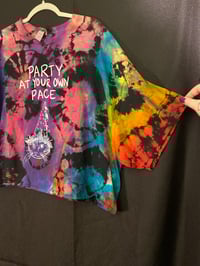 Image 3 of 3XL Party At Your Own Pace CROP TOP Tie Die Shirt  1