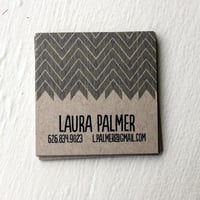 Image 1 of Chevron Calling cards on Kraft