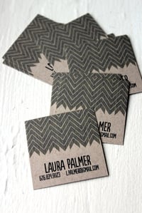 Image 2 of Chevron Calling cards on Kraft