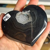 Image 4 of Black Agate Hearts ($14)