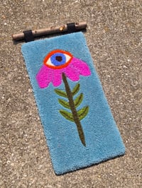 Image 1 of Echinacea eyeball wall hanging