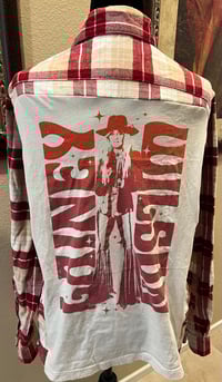 Vintage Red/Cream/White Flannel Shirt Laney Wilson