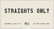 Image of Straights Only - Stickers