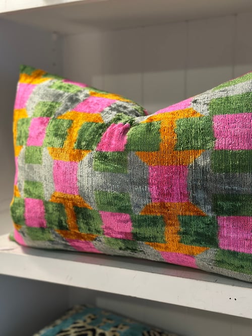 Image of Neon Geometric  Cushion