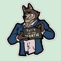 Image 2 of Mr Wolf Keychain
