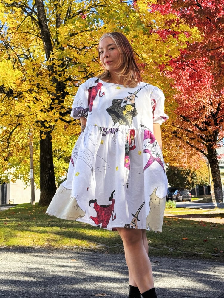 Image of Puff Sleeve Dress — Halloween 