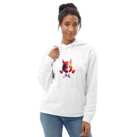 Image 1 of Unisex White Damian Hoodie