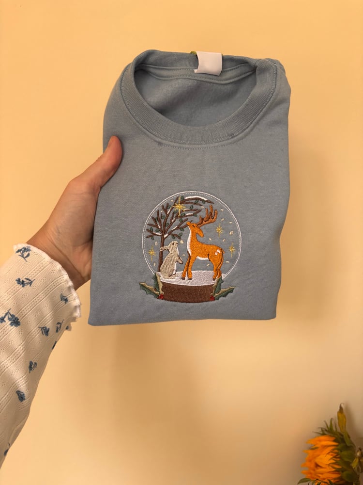 Image of 4-5 dusty blue sweater