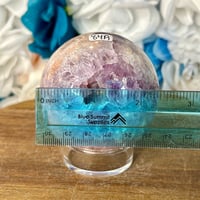 Image 7 of Amethyst Flower Agate Sphere (84A)