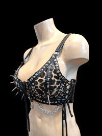 Image 5 of Leopard print bralette 