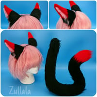 Black and Red Cat Set