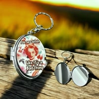 you say bitch small compact keychain