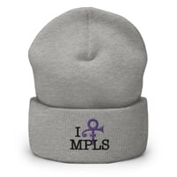 Image 2 of I [PRINCE] MPLS Beanie (Black Text)