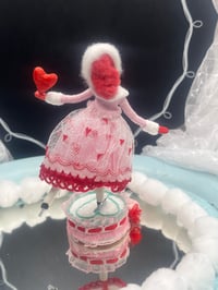 Image 2 of Made to order miniature Valentine ice skater figure