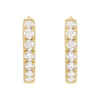 Image 4 of Lab Diamond Pavé Huggies