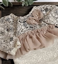 Image 2 of Newborn bodysuit for photo shoots | Lara | beige