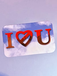 Image 1 of “I < / 3 U” Sticker