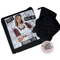 Image 1 of "Don't Make Me Poison You"-Apron Set