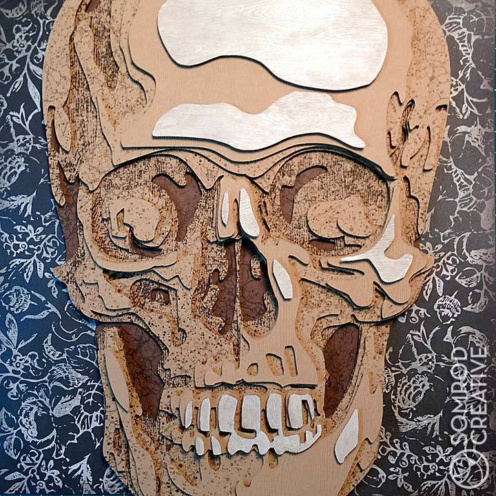 Image of Wood Skull Optograph