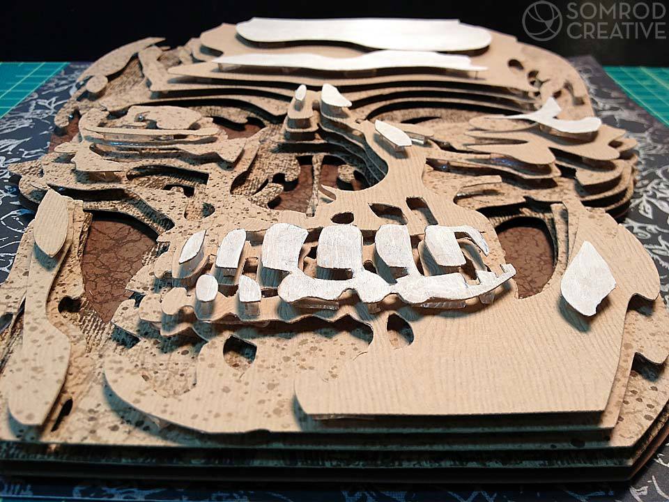 Image of Wood Skull Optograph