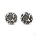Image of Orange Blossom Silver Round Earring