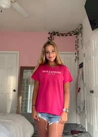 Image 1 of “KOTA X STYLISH” Hot Pink T-shirt!