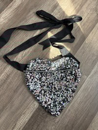 Image 1 of Sequins heart fannypack