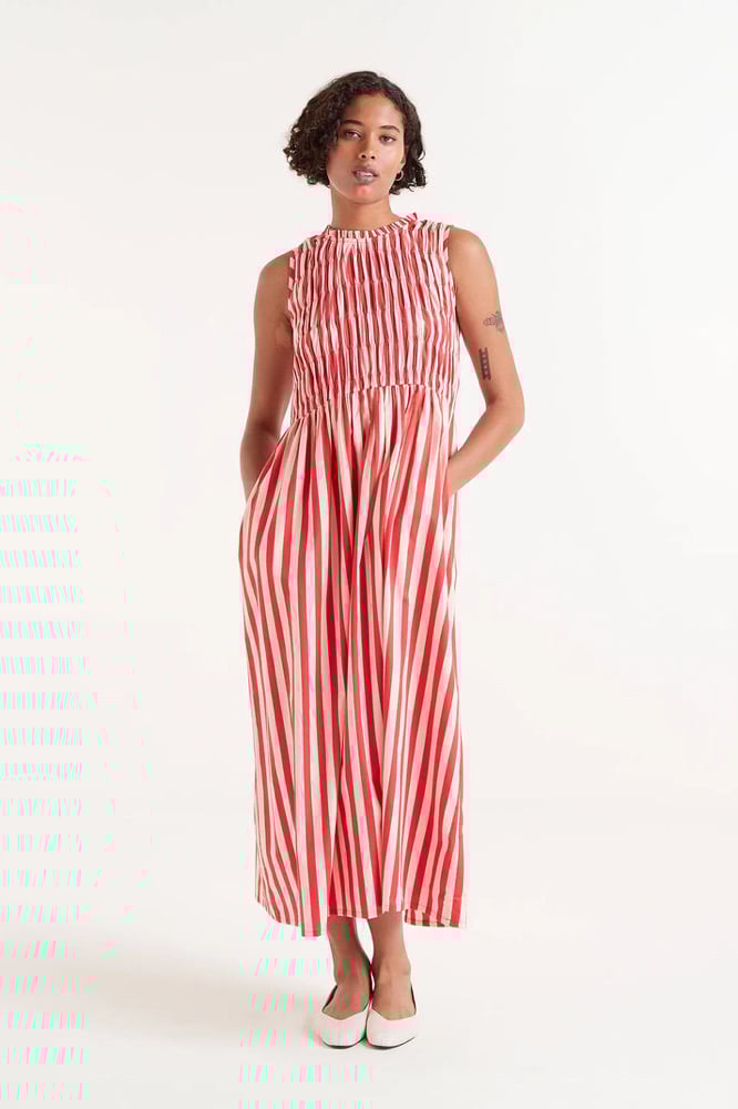 Image of VESTIDO RAYAS LARGO