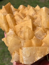 Image 7 of Orange Rhombohedral Calcite Cluster Specimen | Yunnan China #2859