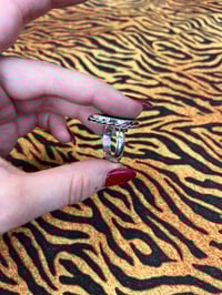 Image 2 of Sterling silver ring with black onyx size 62