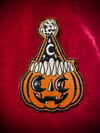 Mooneyes Party Pumpkin Iron On Patch