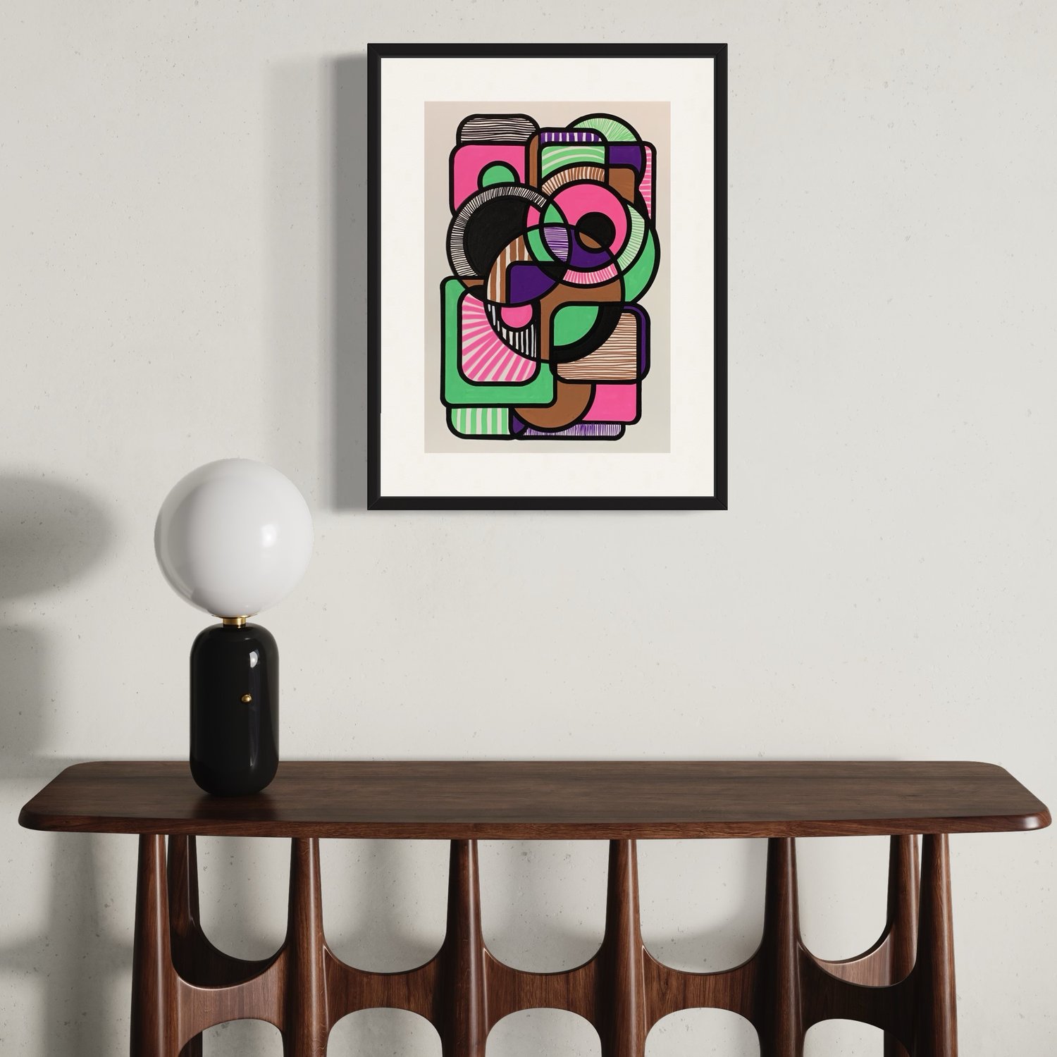 Image of 'Beginning' A3 Acrylic Painting on Paper Unframed