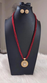 Image 3 of Looza Long American Diamond Hydrocrystal Necklace Set