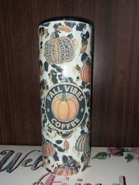 Image 3 of Fall Vibes Coffee Tumbler
