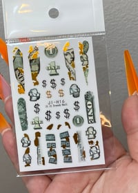 Image 1 of Money sticker sheet