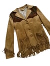 1960s Geronimo CACTUS fringe leather jacket