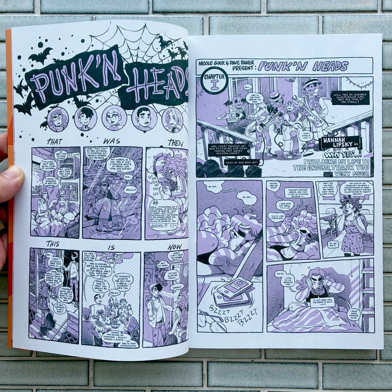 Punk'n Heads by Dave Baker & Nicole Goux - SIGNED & SKETCHED Image 3