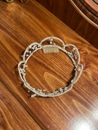 Image 6 of 1950s Scalloped Pearl Crown
