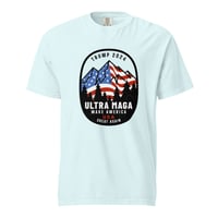 Image 3 of Trump 2024 ULTRA MAGA - USA Moutains Unisex garment-dyed heavyweight t-shirt