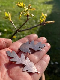 Image 4 of Copper Oak Leaf Brooch