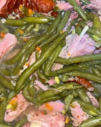 Green Beans w/smoked turkey or smoked Pork 