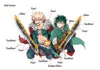 Image 2 of [PRE-ORDER] Fantasy AU BakuDeku Pin